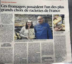 Un grand choix de raclettes
